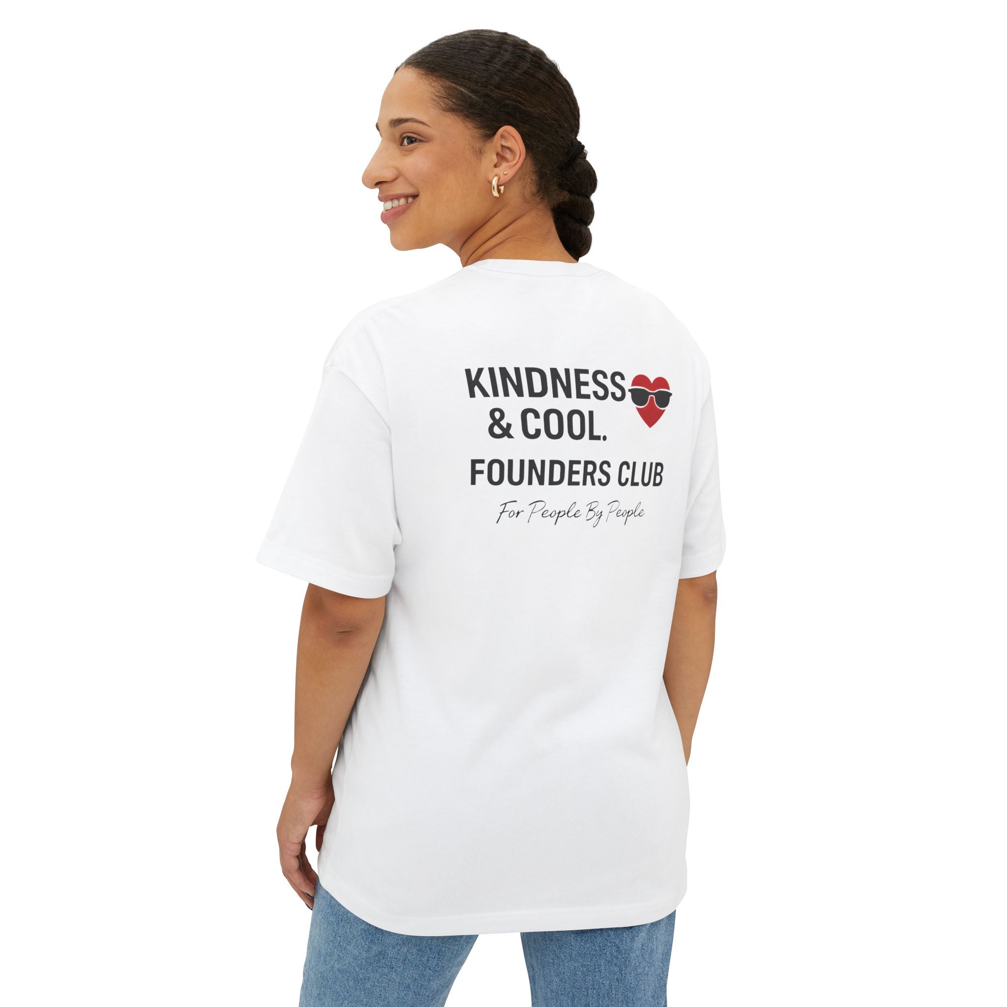 Kindness & Cool Founders Club tee | Graphic Shirt with Heart Logo