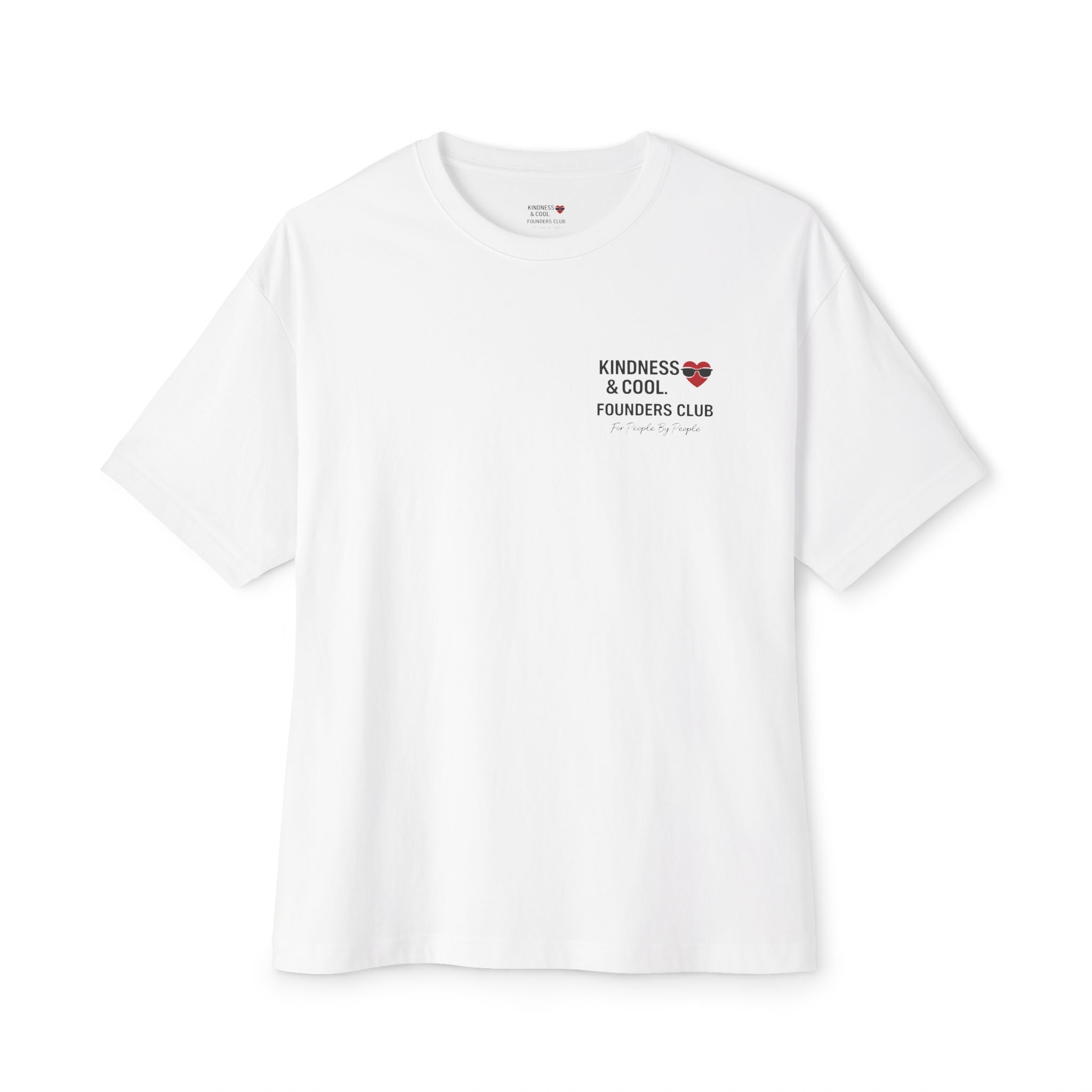 Kindness & Cool Founders Club tee | Graphic Shirt with Heart Logo